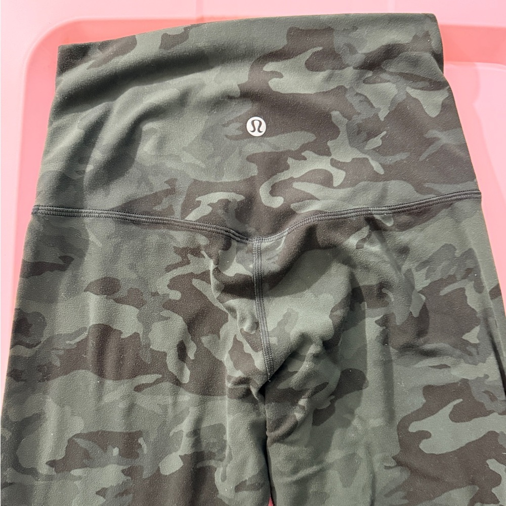 lululemon athletica Green Camo High-Rise Leggings
